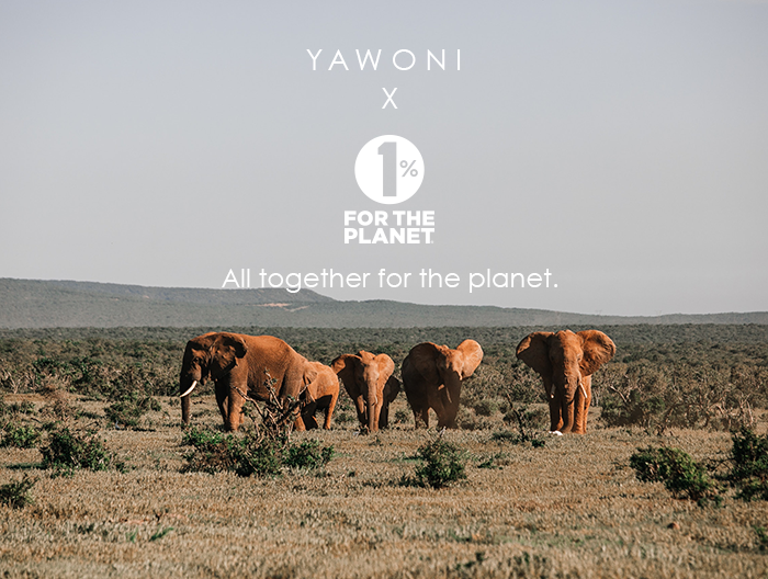 Yawoni x One Percent for the Planet